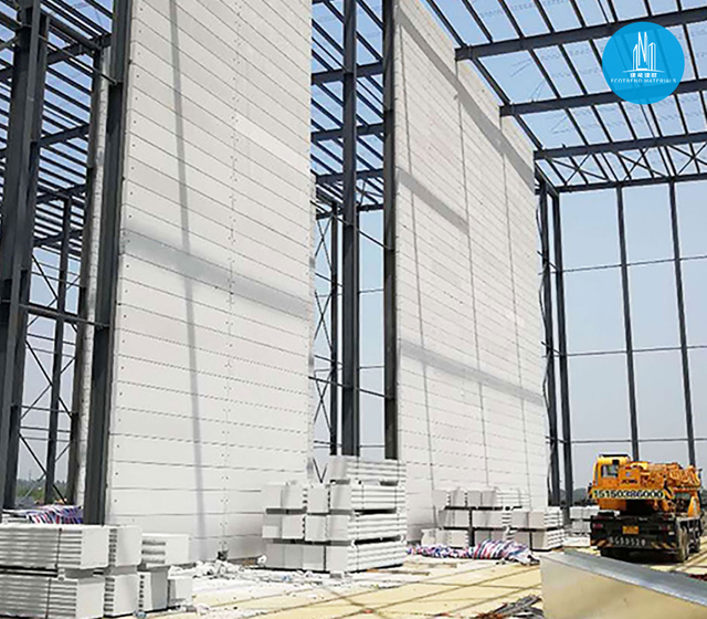 AAC ALC Panel Applied on Steel Structure