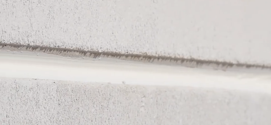 joints with the waterproof sealant